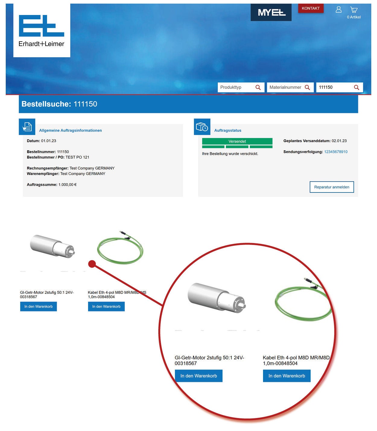 How to reorder spare parts